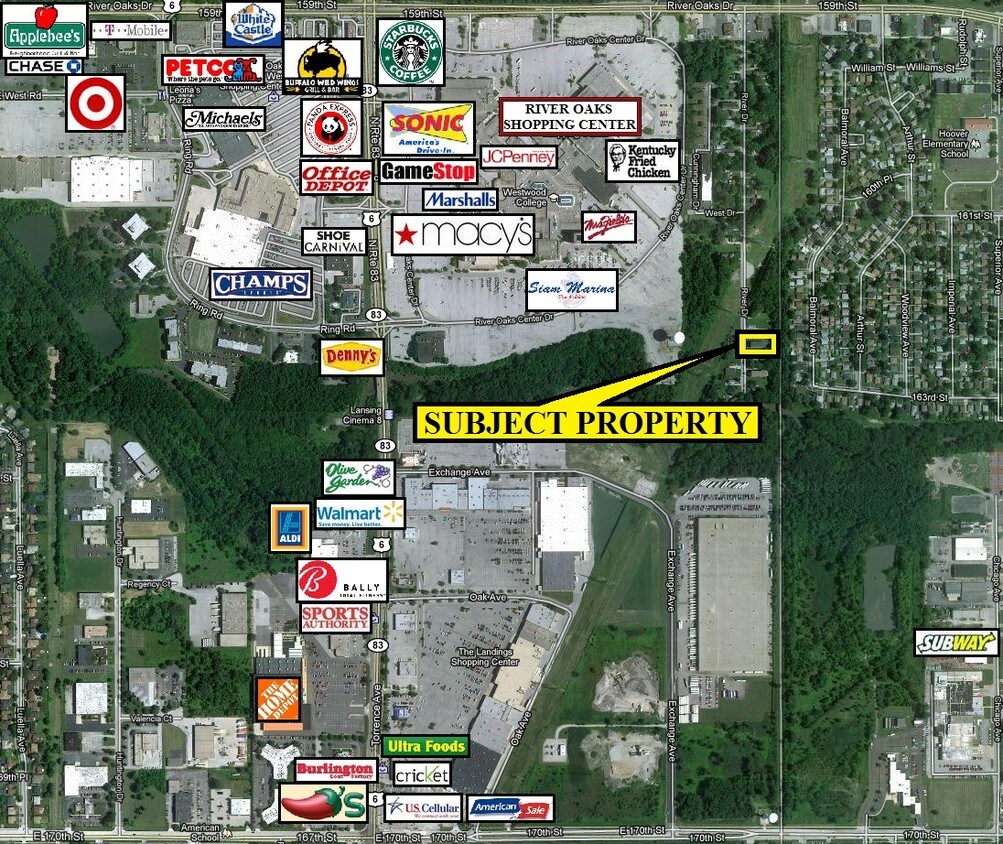 Aerial Photo - 1369-1371 River Dr