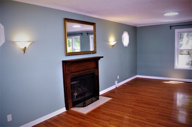 View of "great room" living area from front foyer. - 123 Lady Bug Ln