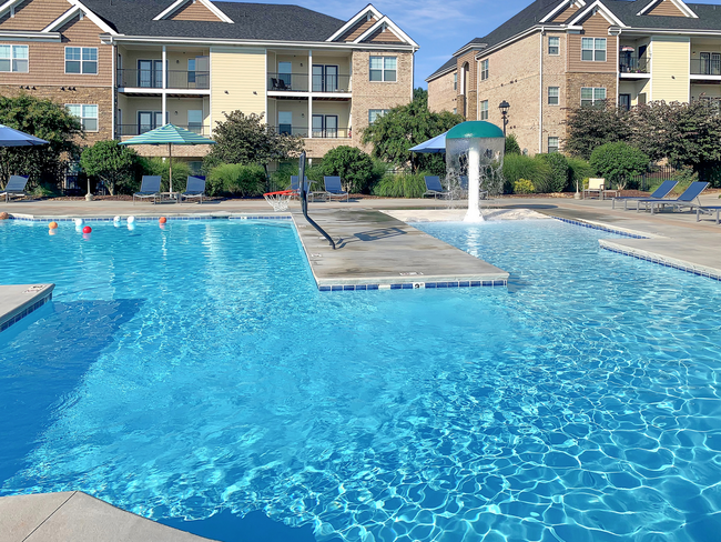 Resort-style, Zero-entry Pool with Expansive Sun Deck - Plantation at Pleasant Ridge