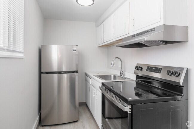 Piedra - Estudio - 300 pies cuadrados - Cocina - Pine Tree Apartments