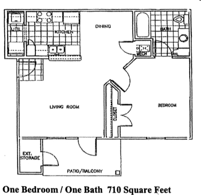 1HAB/1BA - Timber Ridge Apartments