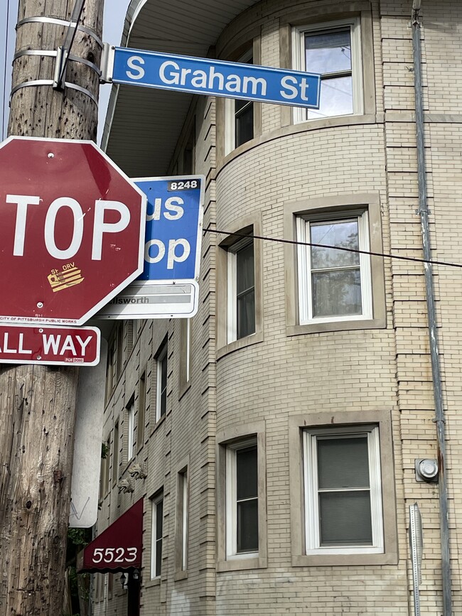 Bus stop conveniently located across the street - 5523 Ellsworth Ave