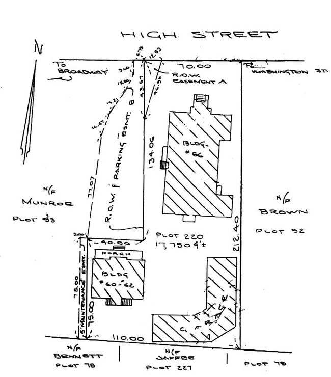 Plano del lugar - 56-62 High St
