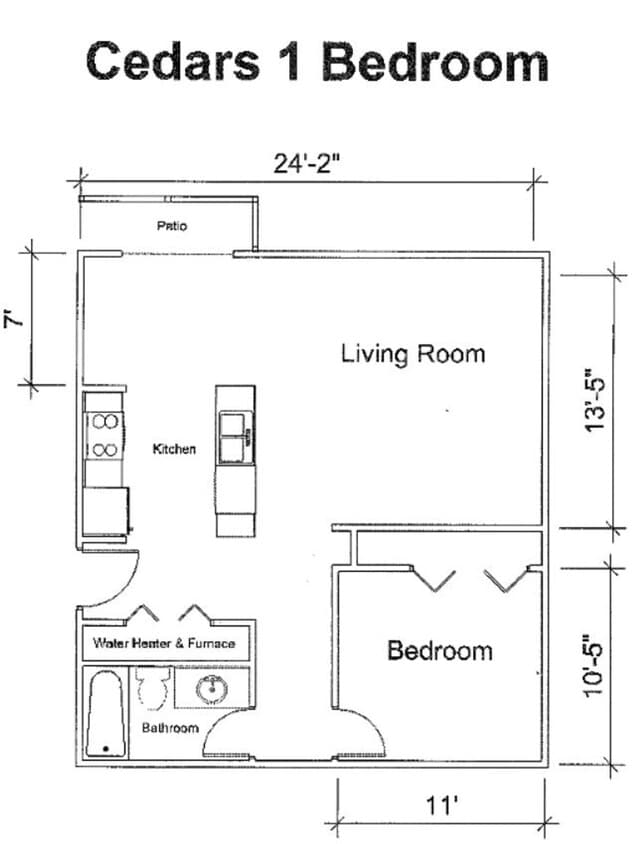 Floorplan - Cedars Apartments