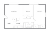 2 BR, 1 BA- Premium