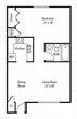 1 Bedroom 1 Bath - B