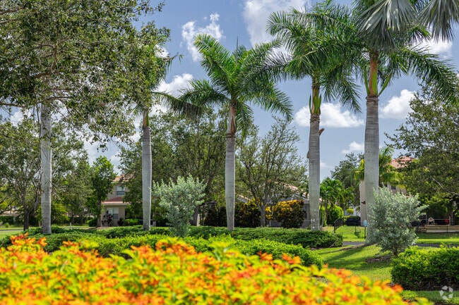 Estero Park has vibrant blooms and attractive landscaping around the neighborhood.