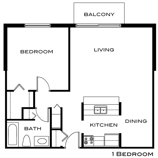 Plano de planta - Buena Vista Apartments & Townhomes