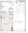 1 Bed 1 Bath-A03a Type A