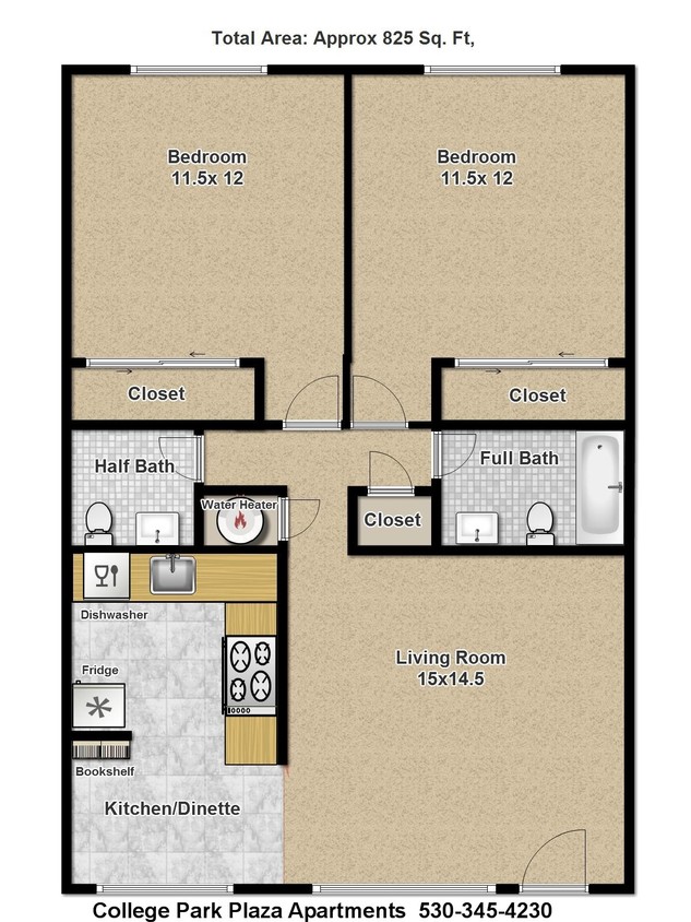 2BR/1.5BA - College Park Plaza Apartments