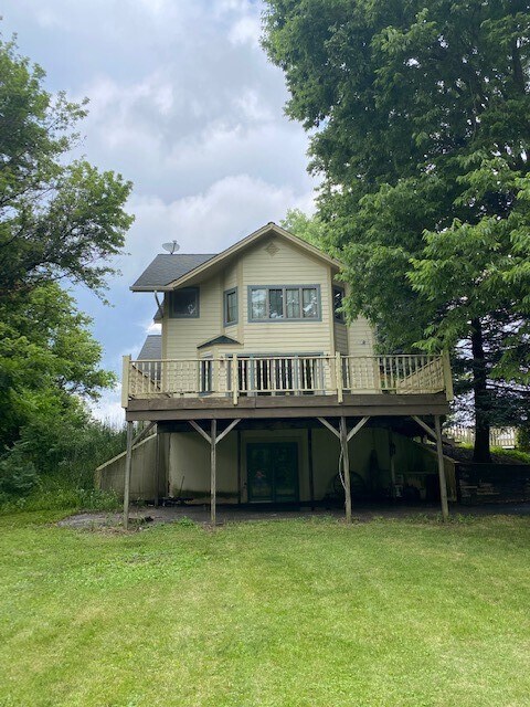 Side with large deck - 5400 N County Road 1000 E