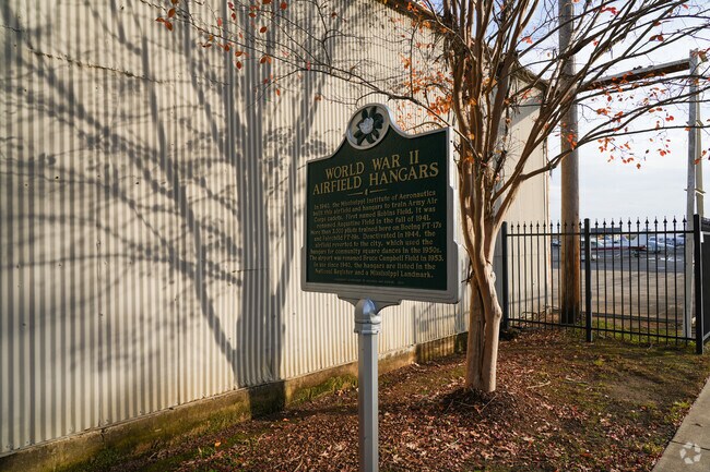 The World War II airfield in Madison is a historical marker.