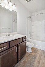 Bathroom with large garden tub - Meadows at American Fork