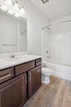 Bathroom with large garden tub - Meadows at American Fork