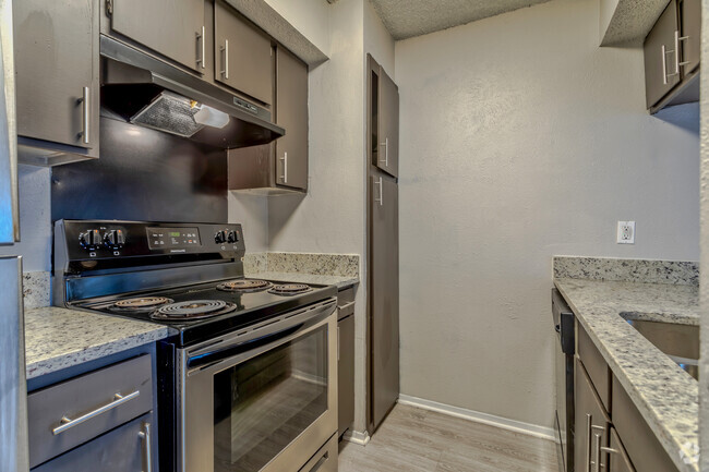 1HAB, 1BA - 680 ft² A2 - Cocina - The Waverly Apartments