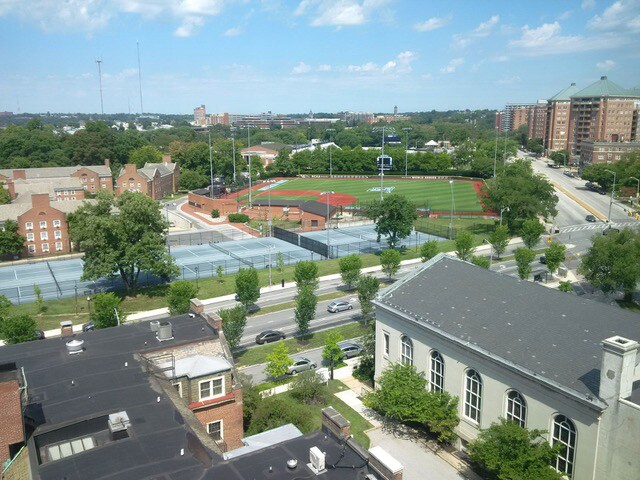 overlooks JHU at N Charles St - 1 E University Pky
