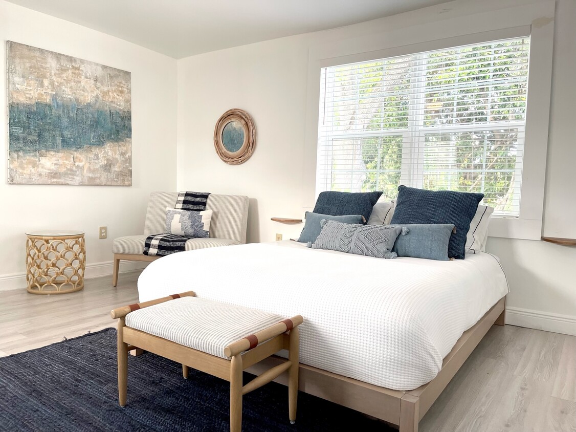 New White Wooden Blinds - 900 El Rado St