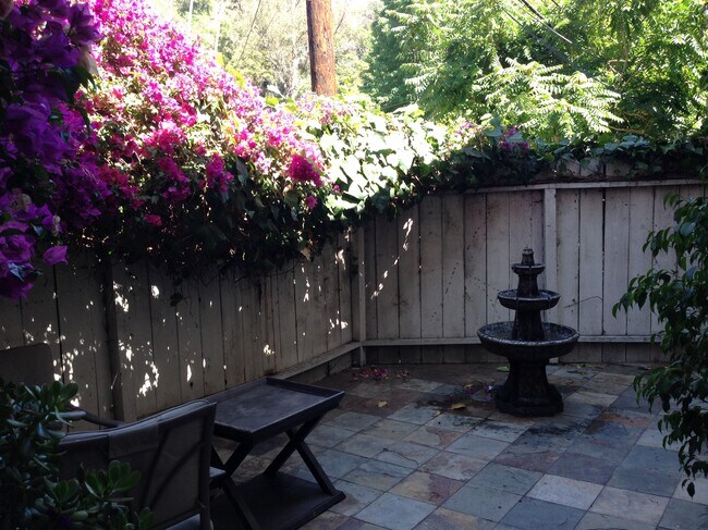 Patio delantero - Vista de temporada - 1815 N Beverly Glen Blvd