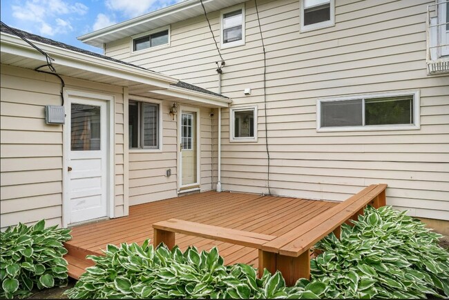 Deck with door to garage and unit - 5612 Bjelde Ln