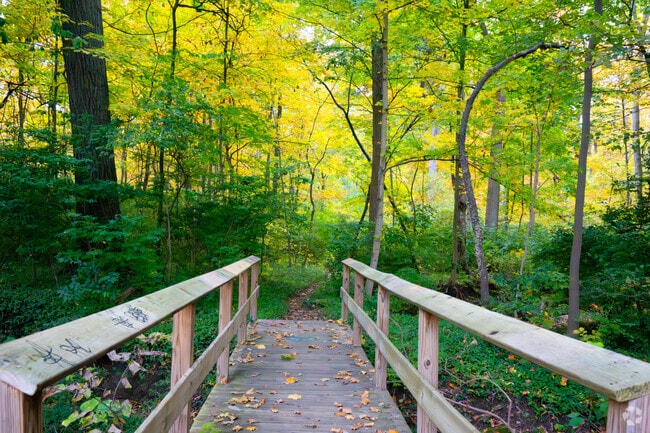 The trail at the C.I. Beaver Park is breathtaking no matter the season around Beavercreek, OH.