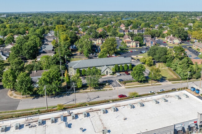 Aerial Photo - The Studios at Patchen - FREE Utilities