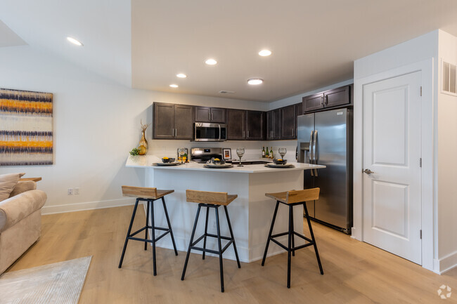 2BR, 2BA - 1400SF - Kitchen - Seaton Place Luxury Apartments