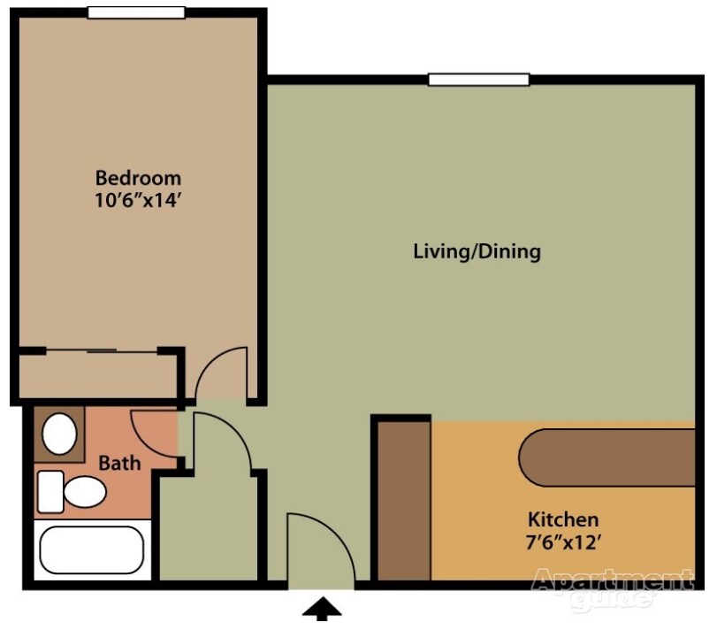 Portage Towers Apartments – 1/1 /NB