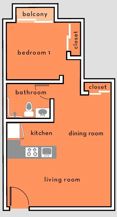 1BR/1BA - Manilla Terrace Apartments