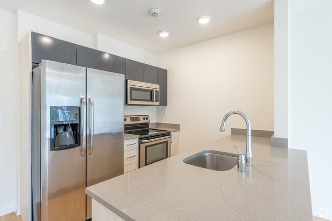 2BR, 2BA - 1,300SF - Kitchen - The Modern Port Chester