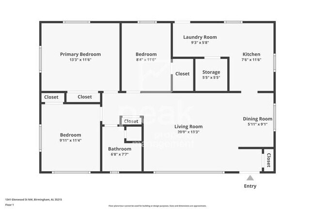 Foto del edificio - $1200! Beautiful 3 Bed/ 1 Bath home in Birmingham! Apply by 4/23 and save 50% off first month's r...