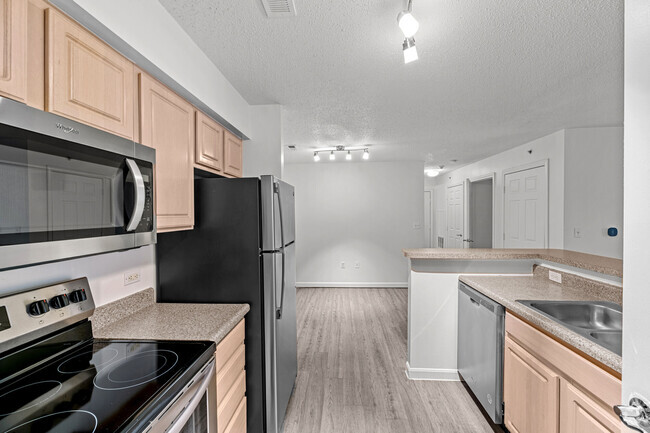 Kitchen Area With Wooden Flooring - The Preserve at Walpole