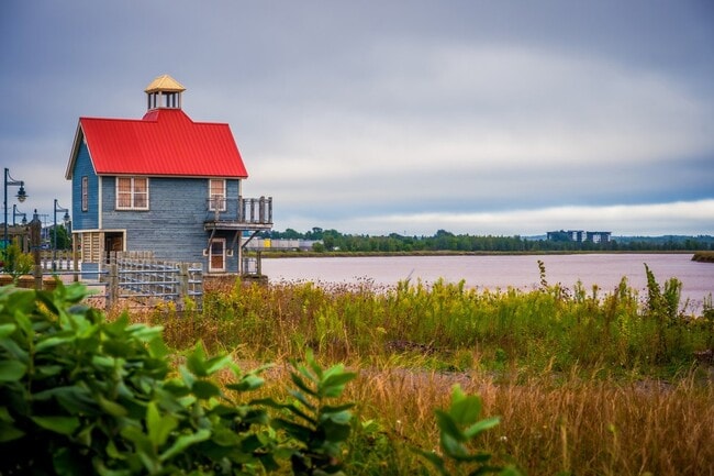View of the Petitcodiac River from Bore Park.