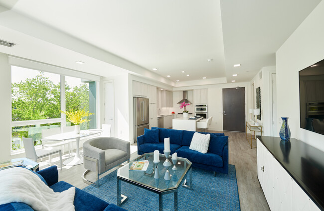 Model - Living Room/Kitchen - The Luxe, Apartments at Ridgedale