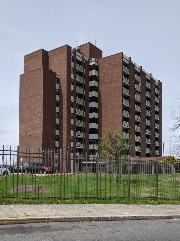 From the west - Westfield Towers