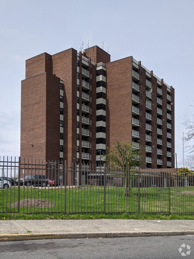 From the west - Westfield Towers