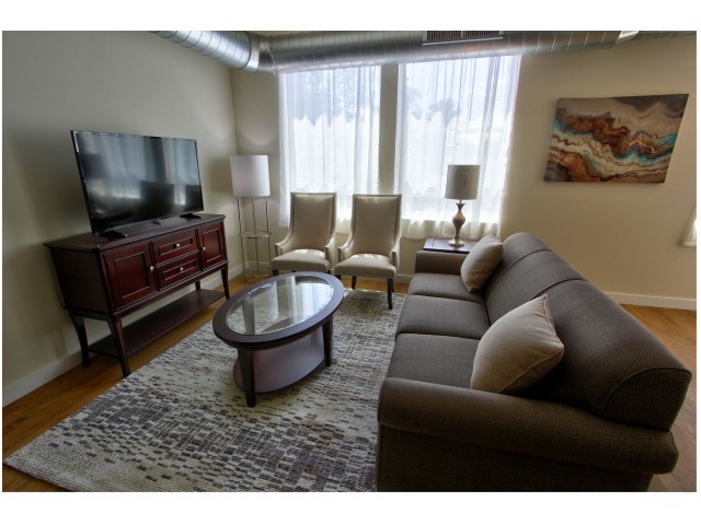 Cozy seating in a Draper apartment living room - Draper Lofts Apartments