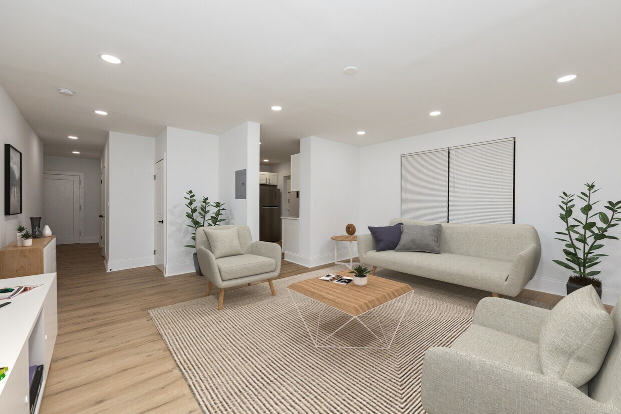 Área de estar - Corner Grove Apartments