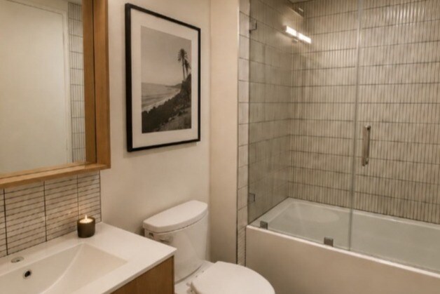 Unidad 207 Suelos de hormigón Baño - Hive Barrington