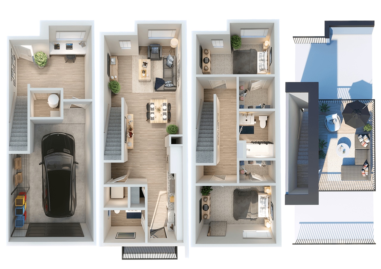 Park Lamont Townhomes – Townhome B