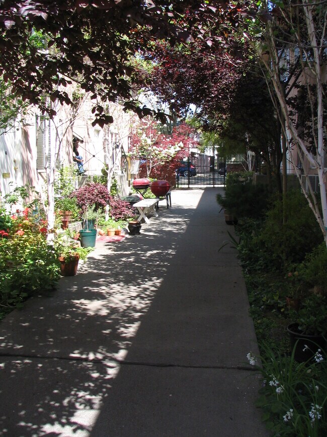 Space for tenants' potted plants, chairs, tables, and barbecues. - 1624 T St