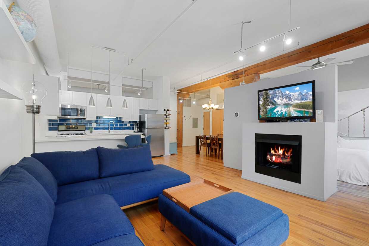 Living, kitchen, and dining areas - 417 S Jefferson St