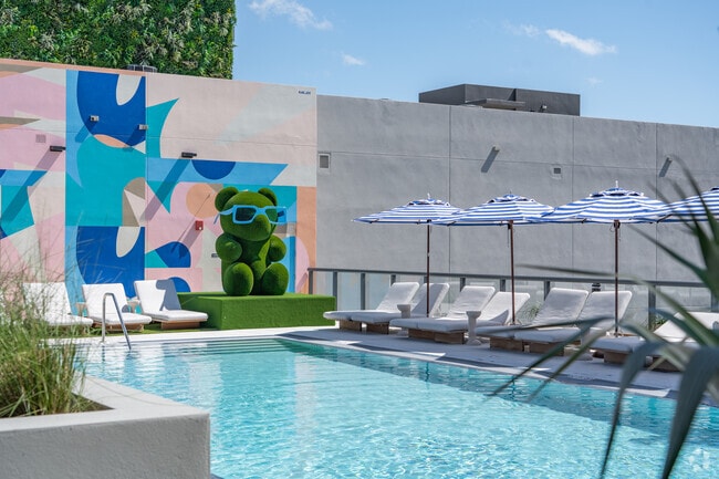 Terraza de la piscina - Highley House