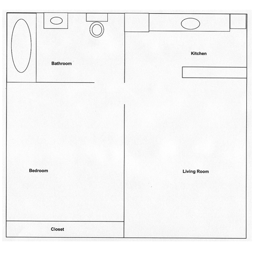 1HAB/1BA - Bay Breeze Apartments