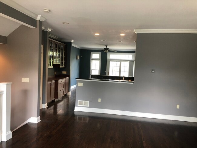 open floor plan family room into kitchen - 19683 Chagrin Blvd