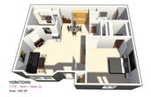 One Bed / One Bath with Fireplace