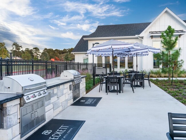 Our outdoor kitchen and grilling areas are perfect for cookouts, gatherings, or a laid-back evening under the stars. - Beckett West Fork