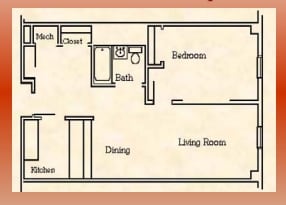 1HAB/1BA - Robertson's Senior Apartments