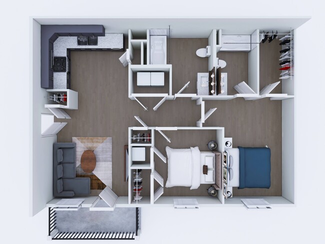 Plano de planta - Union at North Crossing