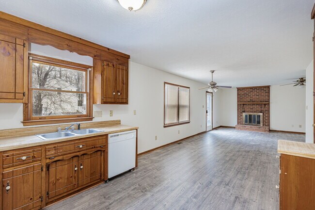 Kitchen Opens to Living Room Area - 13732 War Admiral Dr