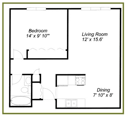 1BR/1BA - Hilltop Lane Apartments